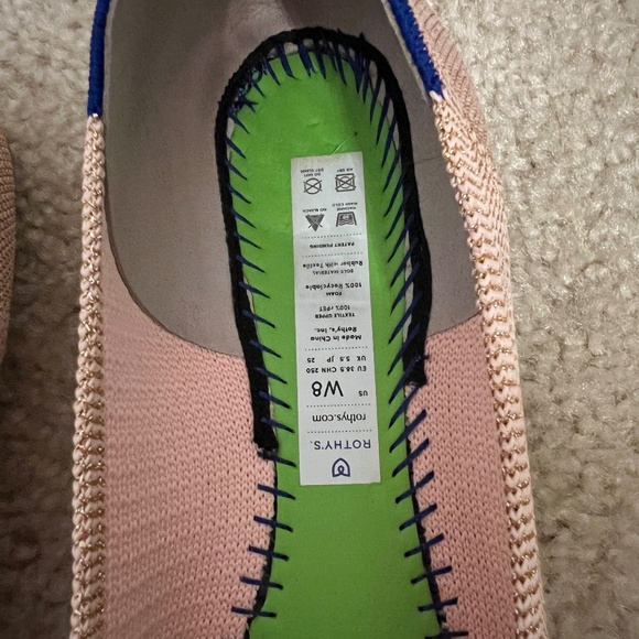 Rothy's The Point Light Pink Shimmer Color (Size 8) - Picture 2 of 4